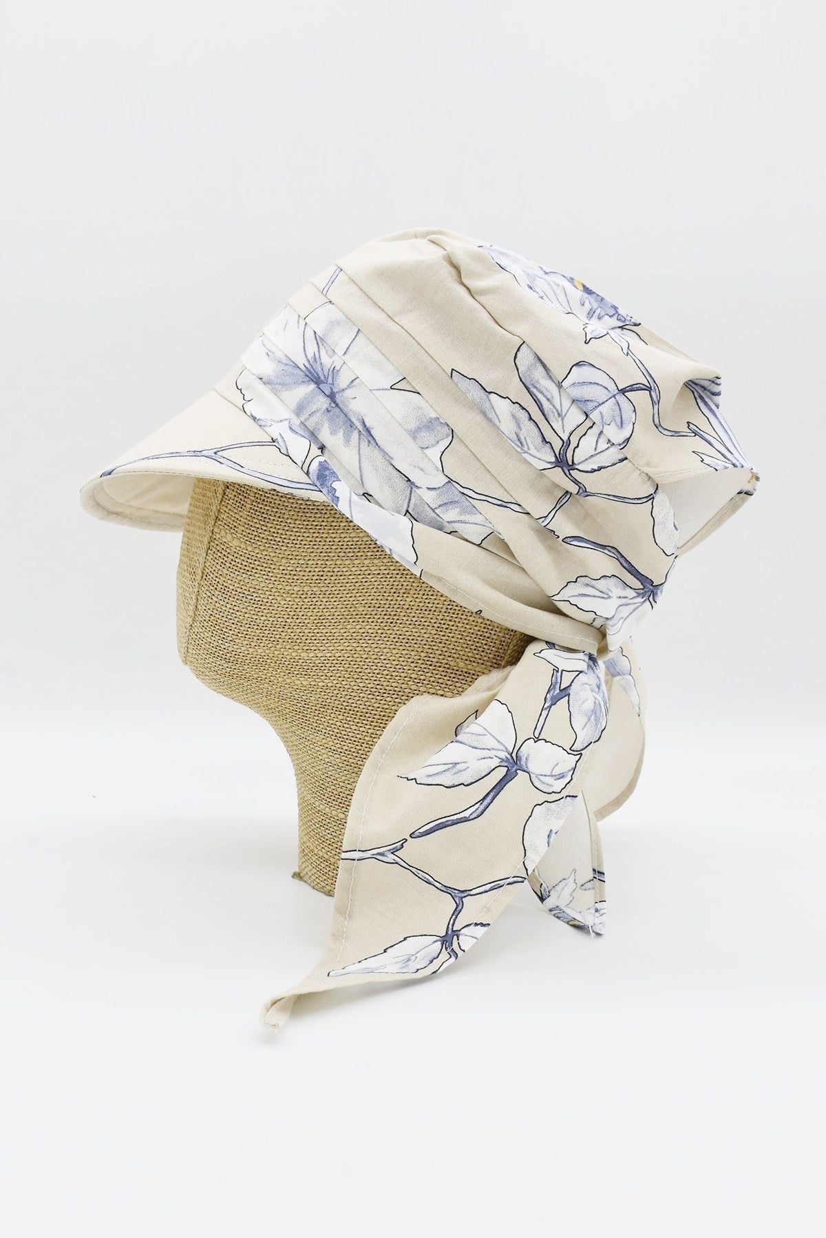 Külah Kadın Safari Bağlamalı Eşarp Siperli Bandana Plaj Şapkası KLH7014