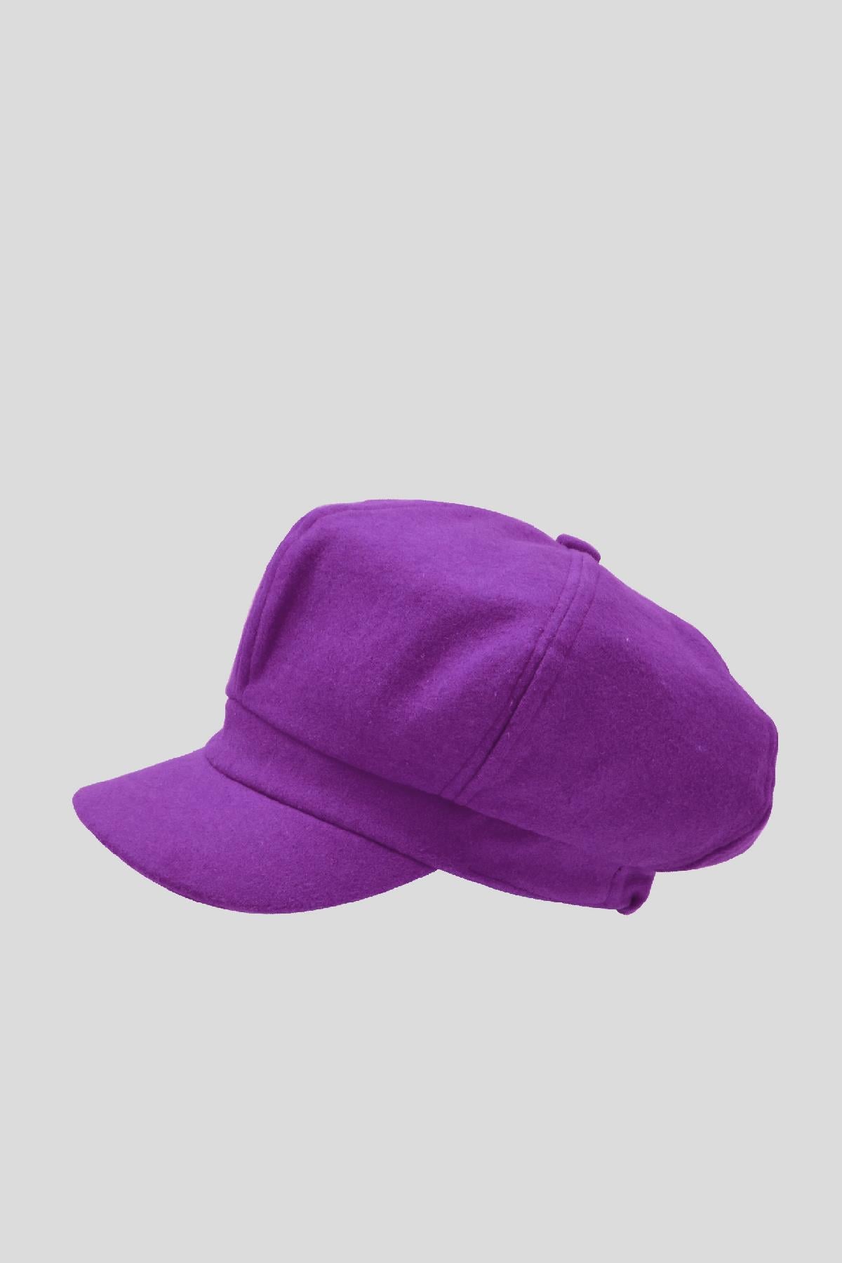 Külah Kadın Yünlü Vintage Kasket Retro Kışlık Şapka KLH7310