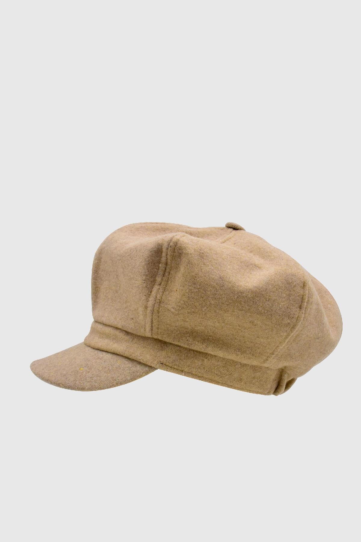 Külah Kadın Yünlü Vintage Kasket Retro Kışlık Şapka KLH7310