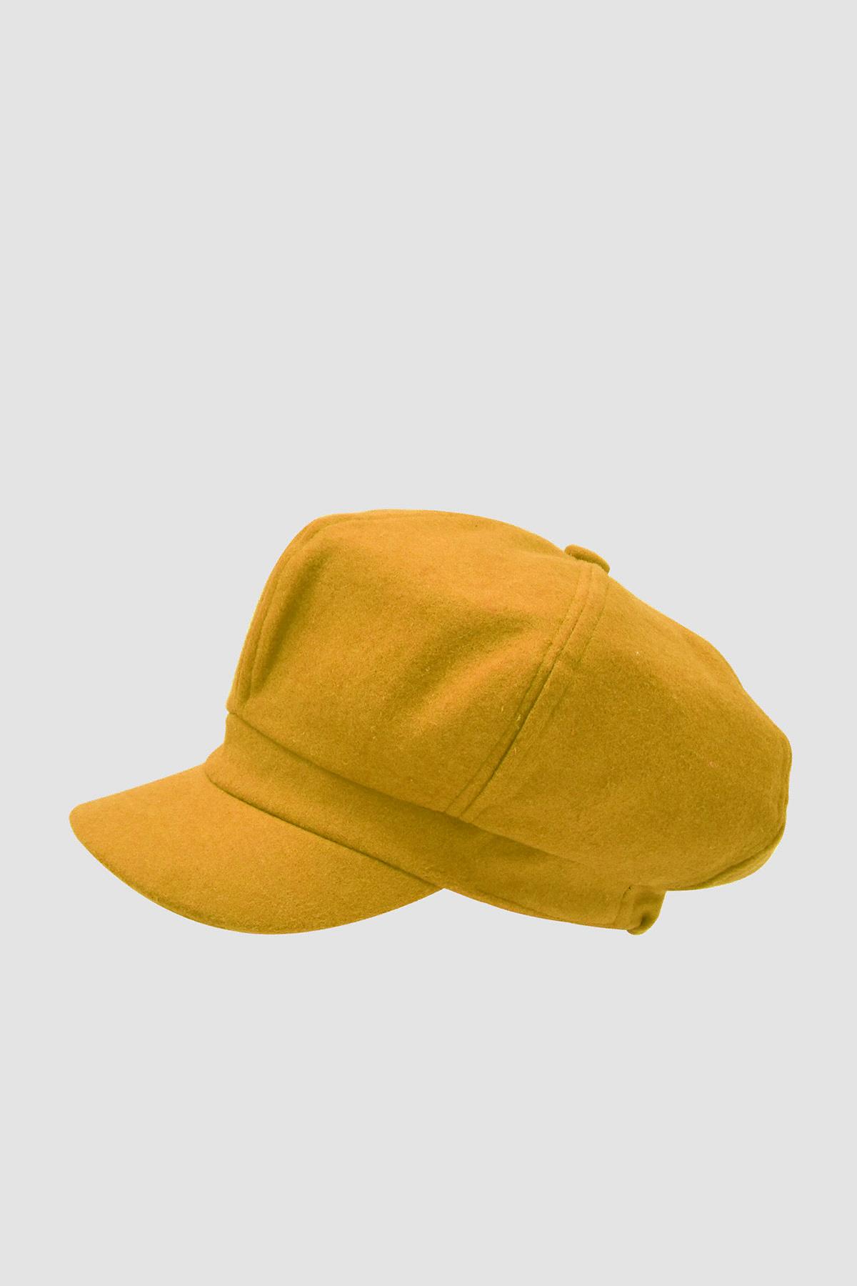 Külah Kadın Yünlü Vintage Kasket Retro Kışlık Şapka KLH7310