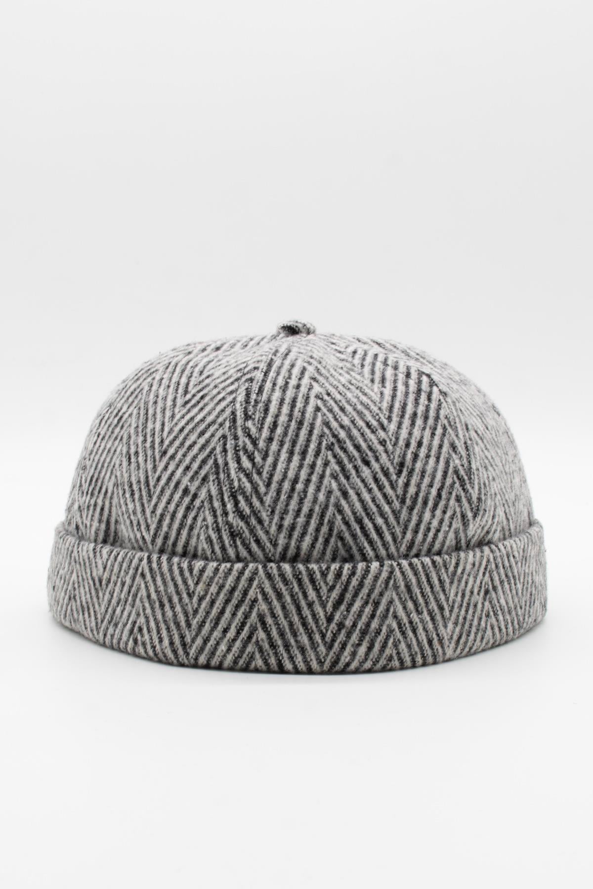  Trend Winter Retro Hip-Hop Docker Hat Black-White