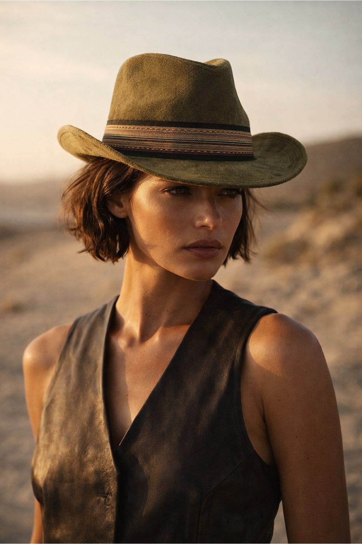 Külah Nomad Western Şapka - Frontier Olive KLH7470