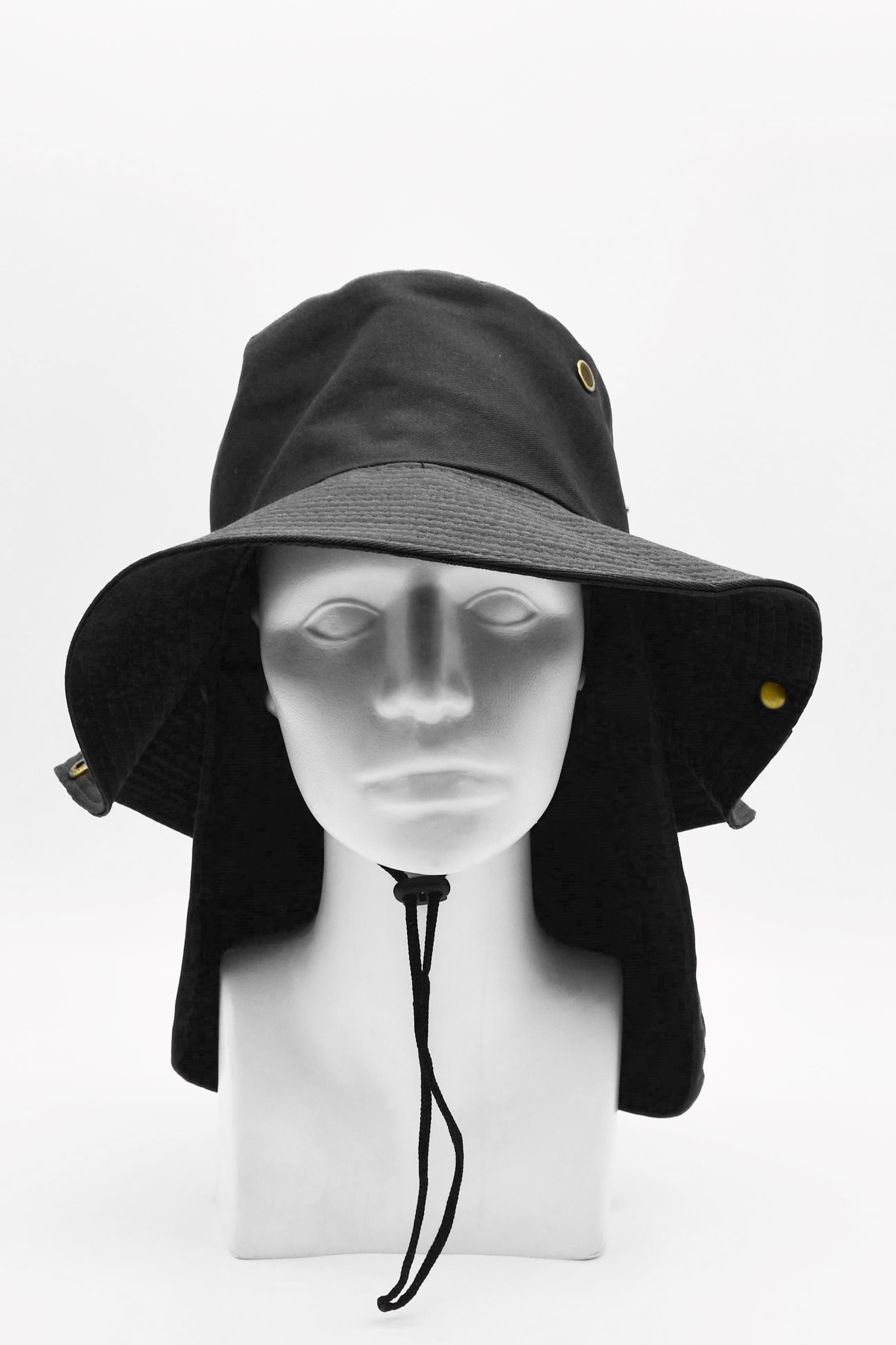 Külah Outdoor Uv Güneş Koruyucu Şapka Antrasit Lejyoner Safari Şapkası KLH7413