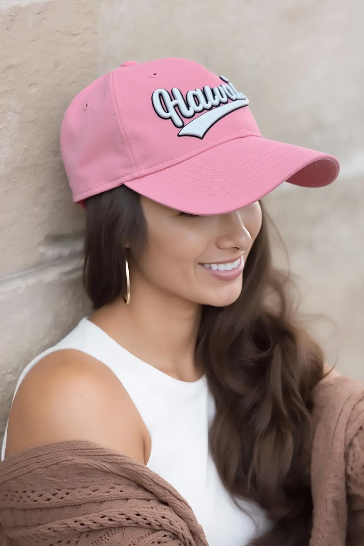 Külah Premium Hawaii Nakışlı Pamuk Şapka | Trucker Kep KLH7515
