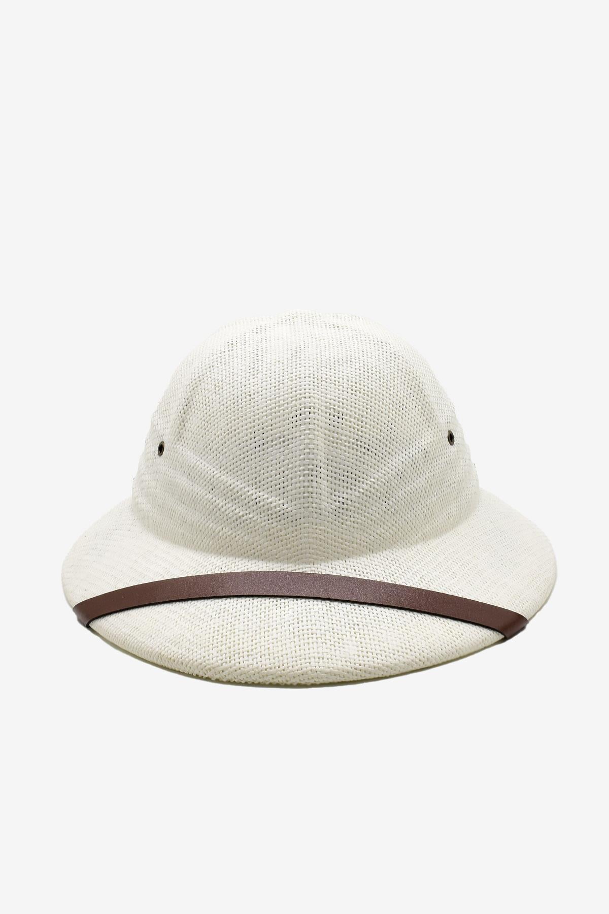 Külah Premium Safari Explorer Şapka Unisex Ayarlanabilir Hasır Kask KLH7415