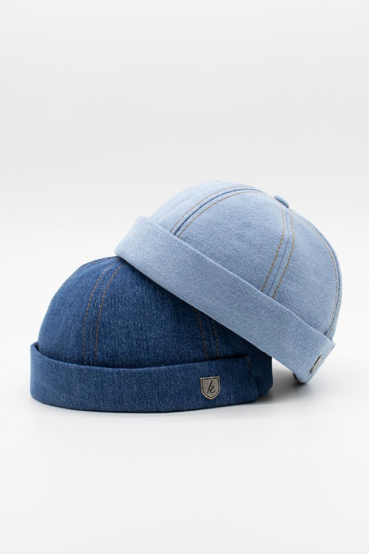 Külah Urban Docker Şapka - Sipersiz Denim %100 Pamuk Kep