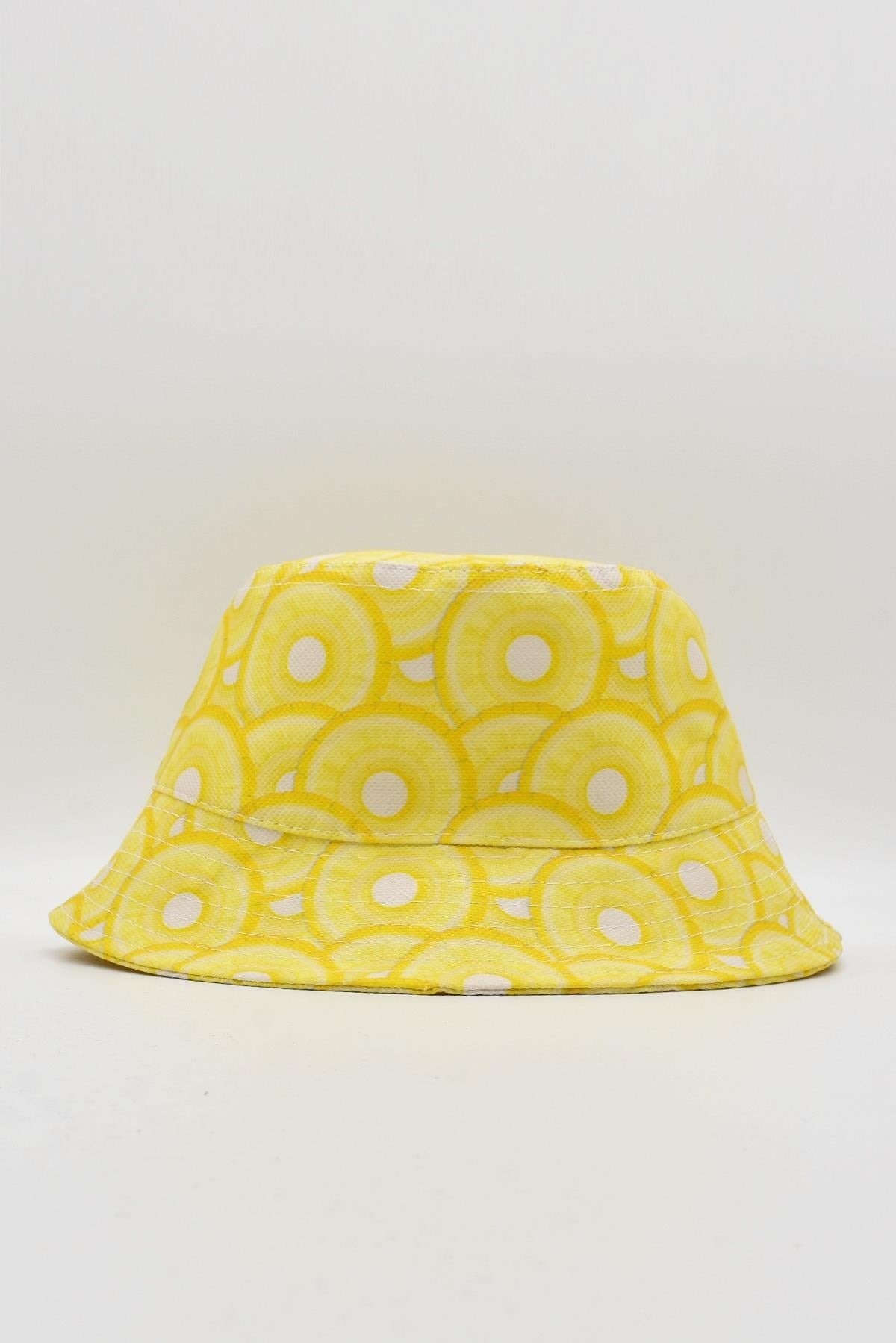 Uv Korumalı Bucket Şapka Meyve Desenli
