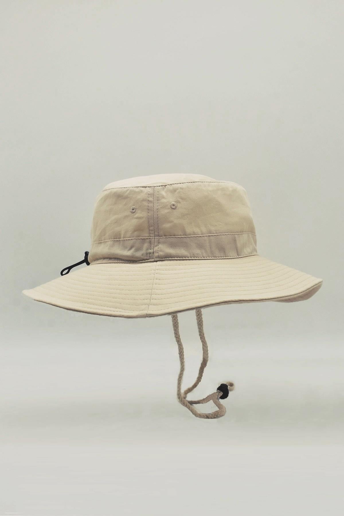 Külah Vizon Outdoor Şapka İpli Bucket Safari Şapkası KLH7359
