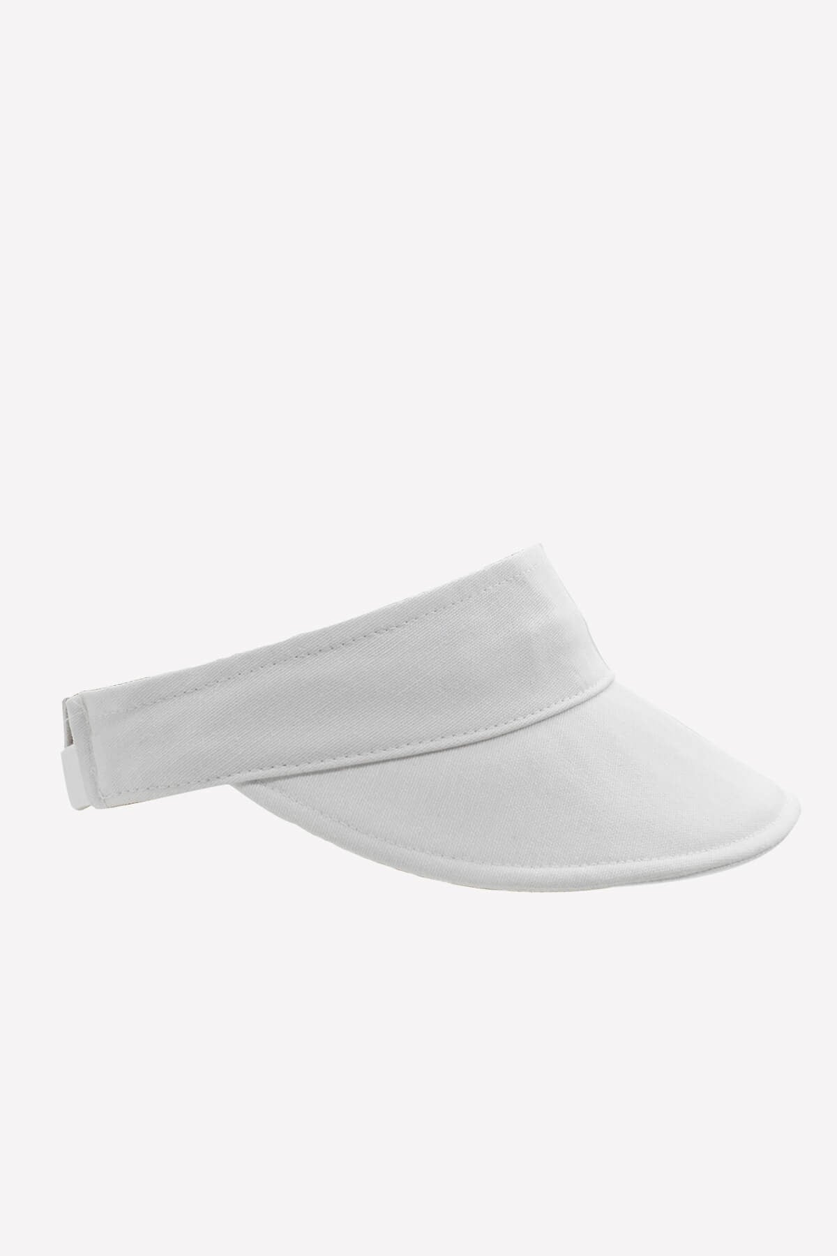 Uv Protect Visor Flat CapHat - White