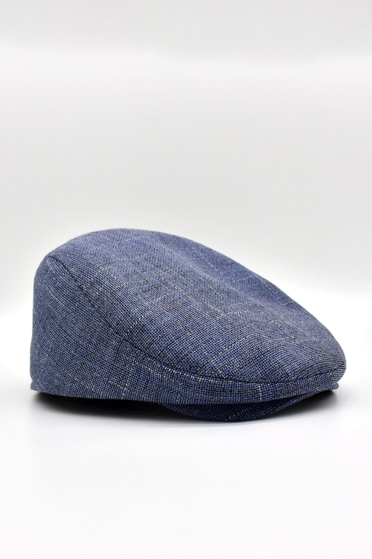 Külah Erkek Şapka Tweed Keten Yazlık Kasket KLH0546