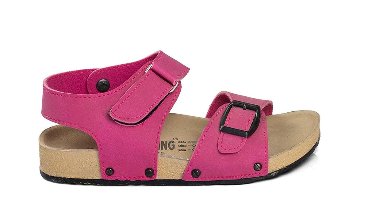 Toptan Sandalet Ayakkabı POLİSAPS 03 F.   31-35   FUŞYA Dumanlar