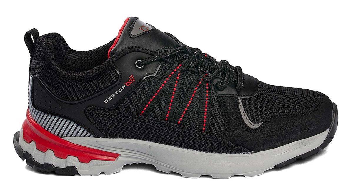 Toptan SPOR Ayakkabı Toptan BESTOF BO 553 M   40-44   SİYAH BUZ - Dumanlar Ayakkabı Dumanlar