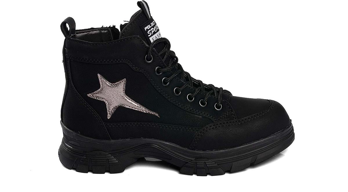 Toptan Bot Ayakkabı Toptan POLACT PO 24042 Z   36-40   ZÜMRÜT SİYAH - Dumanlar Ayakkabı Dumanlar