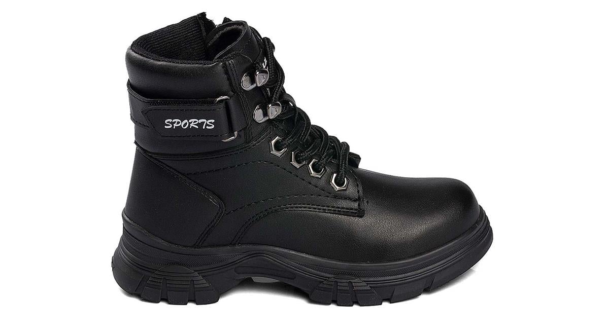 Toptan Bot Ayakkabı Toptan POLACT PO 24035 F   31-35   SİYAH - Dumanlar Ayakkabı Dumanlar