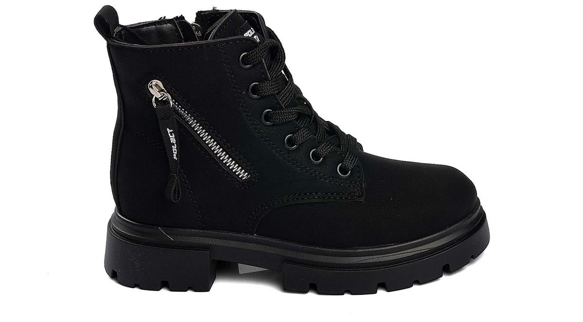 Toptan Bot Ayakkabı Toptan POLACT PO 24106 F   31-35   ZÜMRÜT SİYAH - Dumanlar Ayakkabı Dumanlar