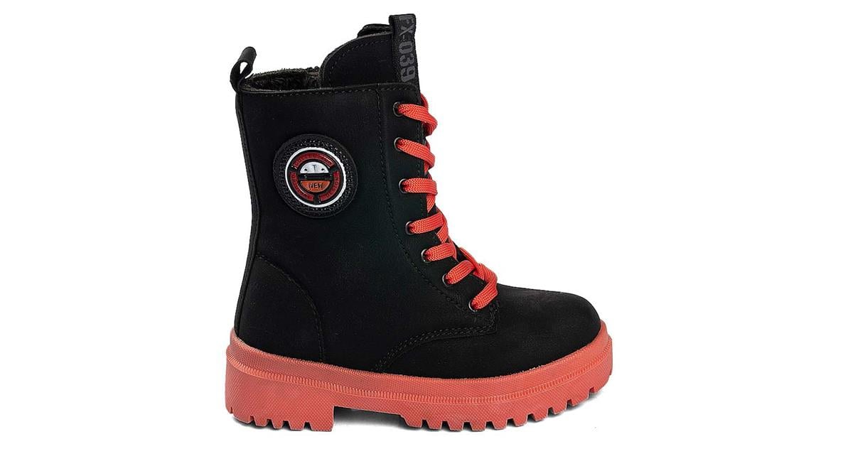 Toptan Bot Ayakkabı Toptan TWINGO TW 7255 F   31-35   SİYAH ZÜMRÜT TURUNCU - Dumanlar Ayakkabı Dumanlar