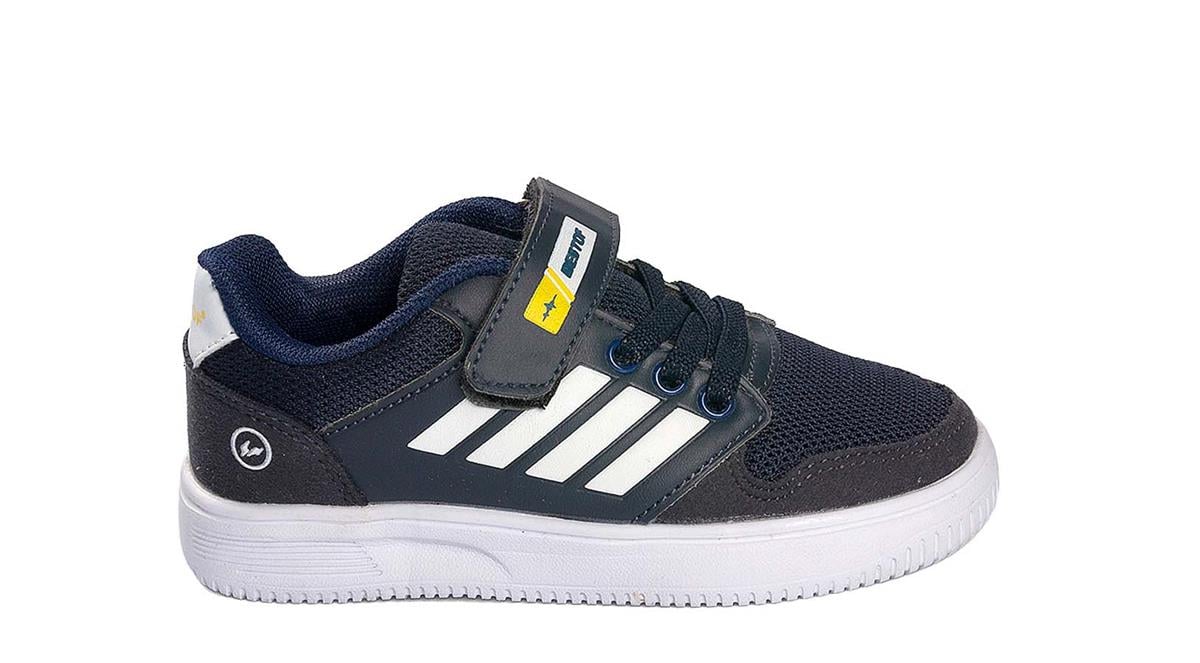 Toptan Spor Ayakkabı BESTOFBO 074 P ANORAK   26-30   LACİVERT BEYAZ Dumanlar