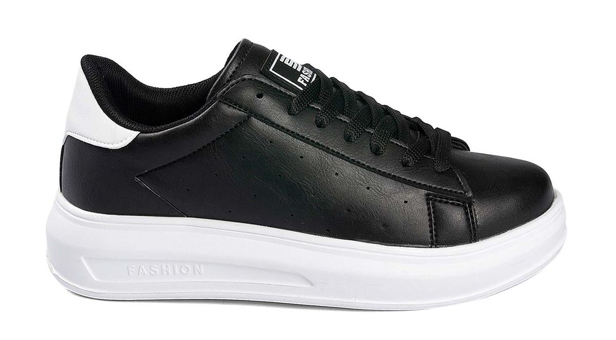 Toptan Spor Ayakkabı Toptan DARKSTEP DS 156 Z   36-40   SİYAH BEYAZ - Dumanlar Ayakkabı Dumanlar