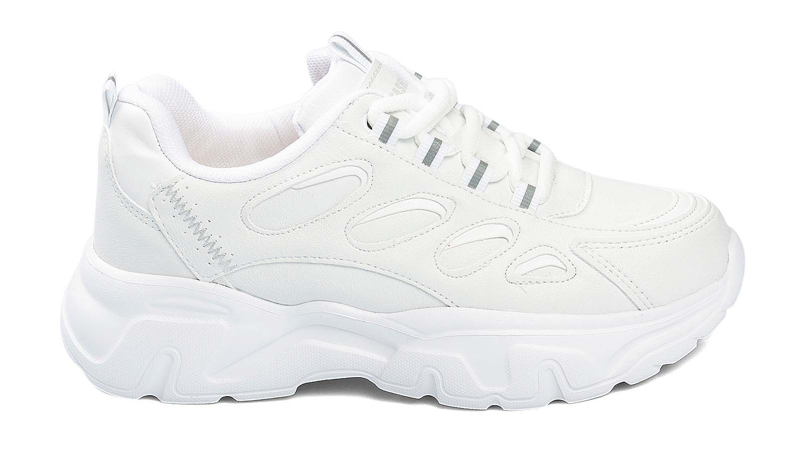 Toptan Spor Ayakkabı Toptan Q.STEP QE 1001 Z 7   36-40   BEYAZ - Dumanlar Toptan Ayakkabı Dumanlar