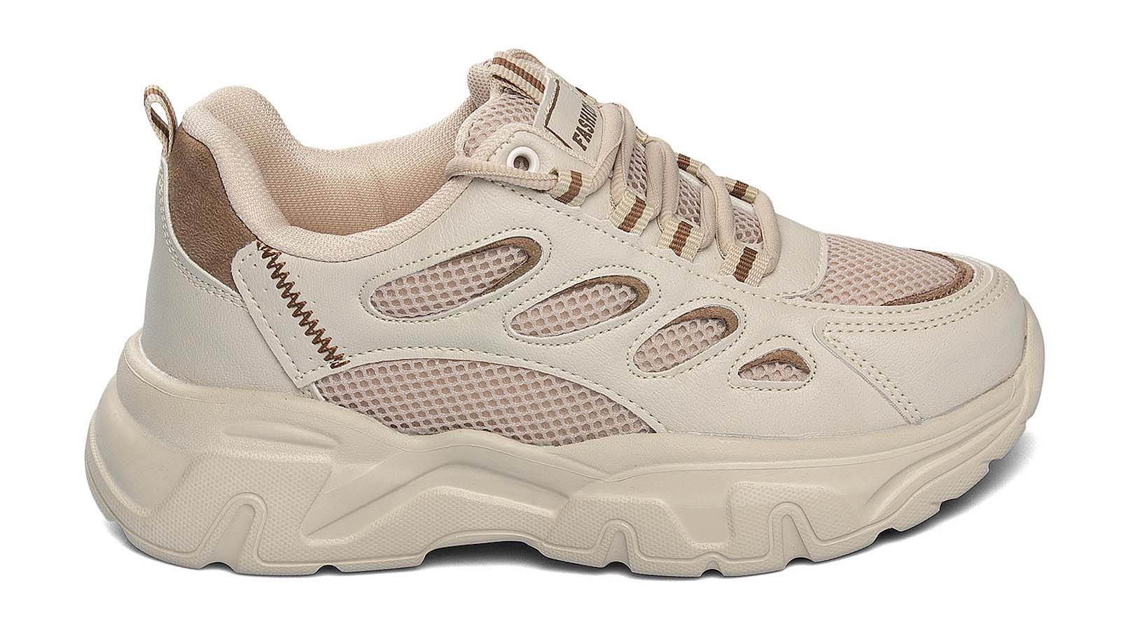 Toptan Spor Ayakkabı Toptan Q.STEP QE 1001 Z 3   36-40   KUM TABA - Dumanlar Toptan Ayakkabı Dumanlar