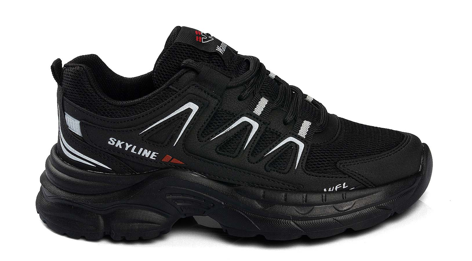 Toptan SPOR Ayakkabı Toptan W.FULL WD 4281 G   36-40   SİYAH BEYAZ SİYAH - Dumanlar Toptan Ayakkabı Dumanlar