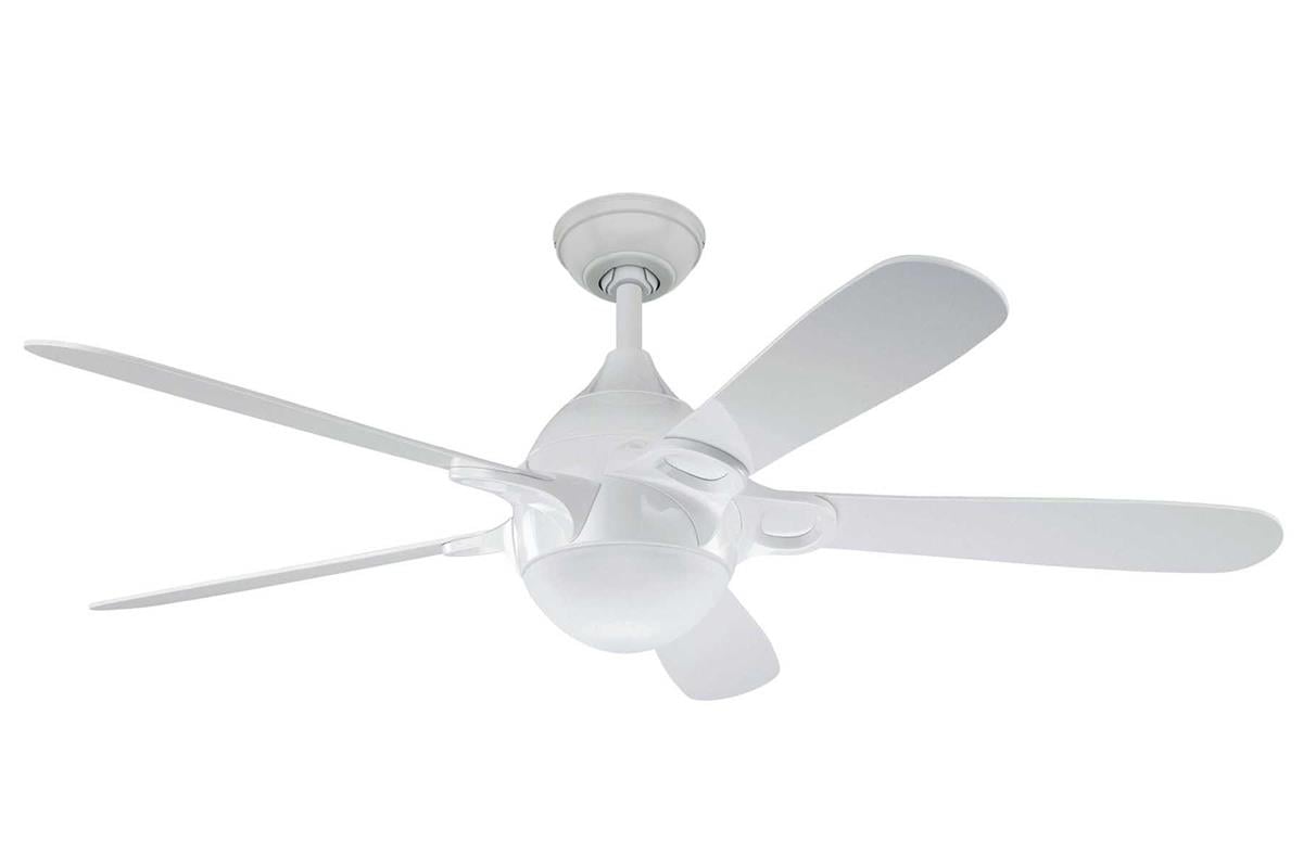 Lugano Beyaz - 132 Cm. Aydınlatmalı Tavan VantilatörüHunterFan