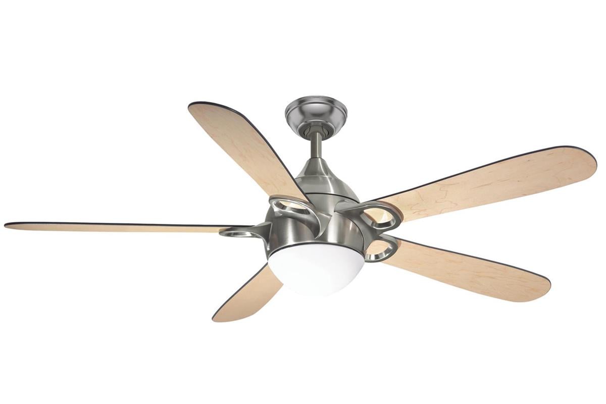 Lugano Fırçalanmış Nikel - 132 Cm. Aydınlatmalı Tavan VantilatörüHunterFan