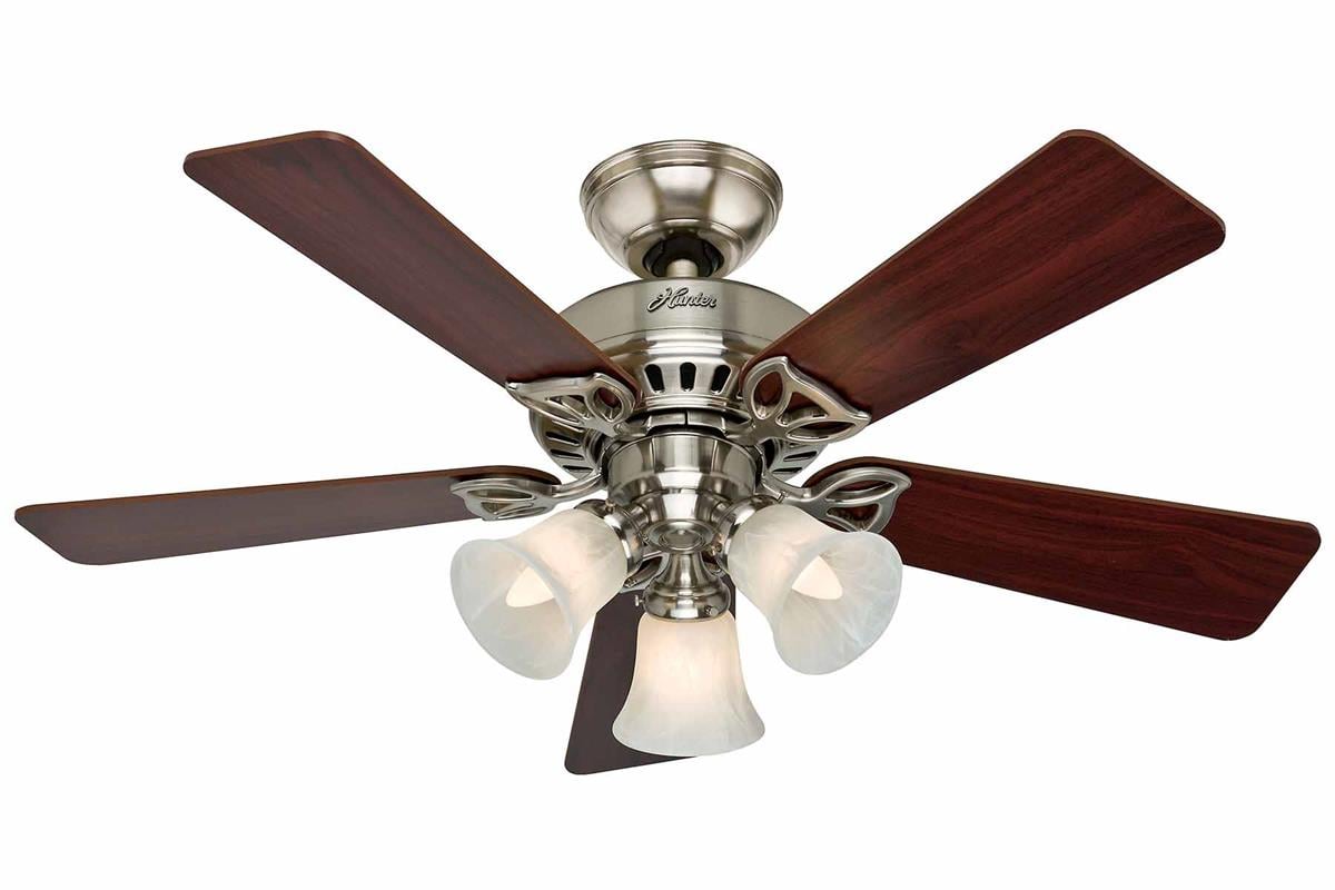 Beacon Hill Fırçalanmış Nikel - 107 Cm - Aydınlatmalı Tavan VantilatörüHunterFan