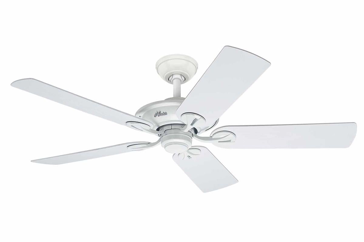 Maribel Beyaz - 132 Cm. Aydınlatmasız Dış Mekan Tavan VantilatörüHunterFan