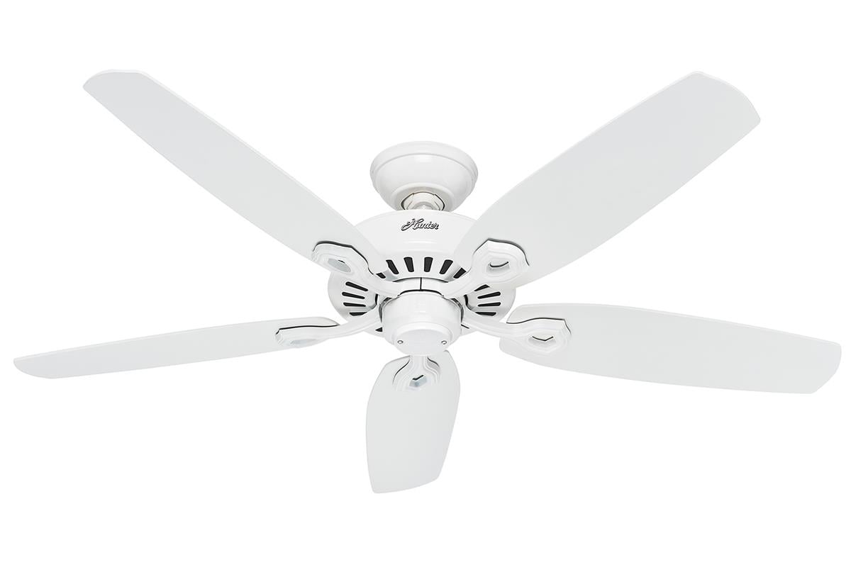 Builders Elite Beyaz - 132 Cm - Aydınlatmasız Tavan VantilatörüHunterFan