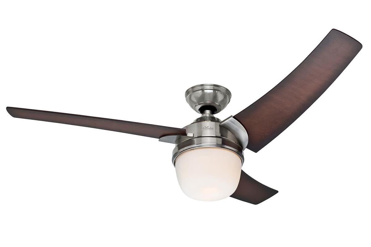 Eurus Fırçalanmış Nikel - 137 Cm. Aydınlatmalı Tavan VantilatörüHunterFan