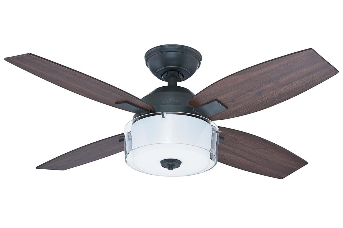 Central Park Yıpranmış Çelik - 107 Cm. Aydınlatmalı Tavan VantilatörüHunterFan