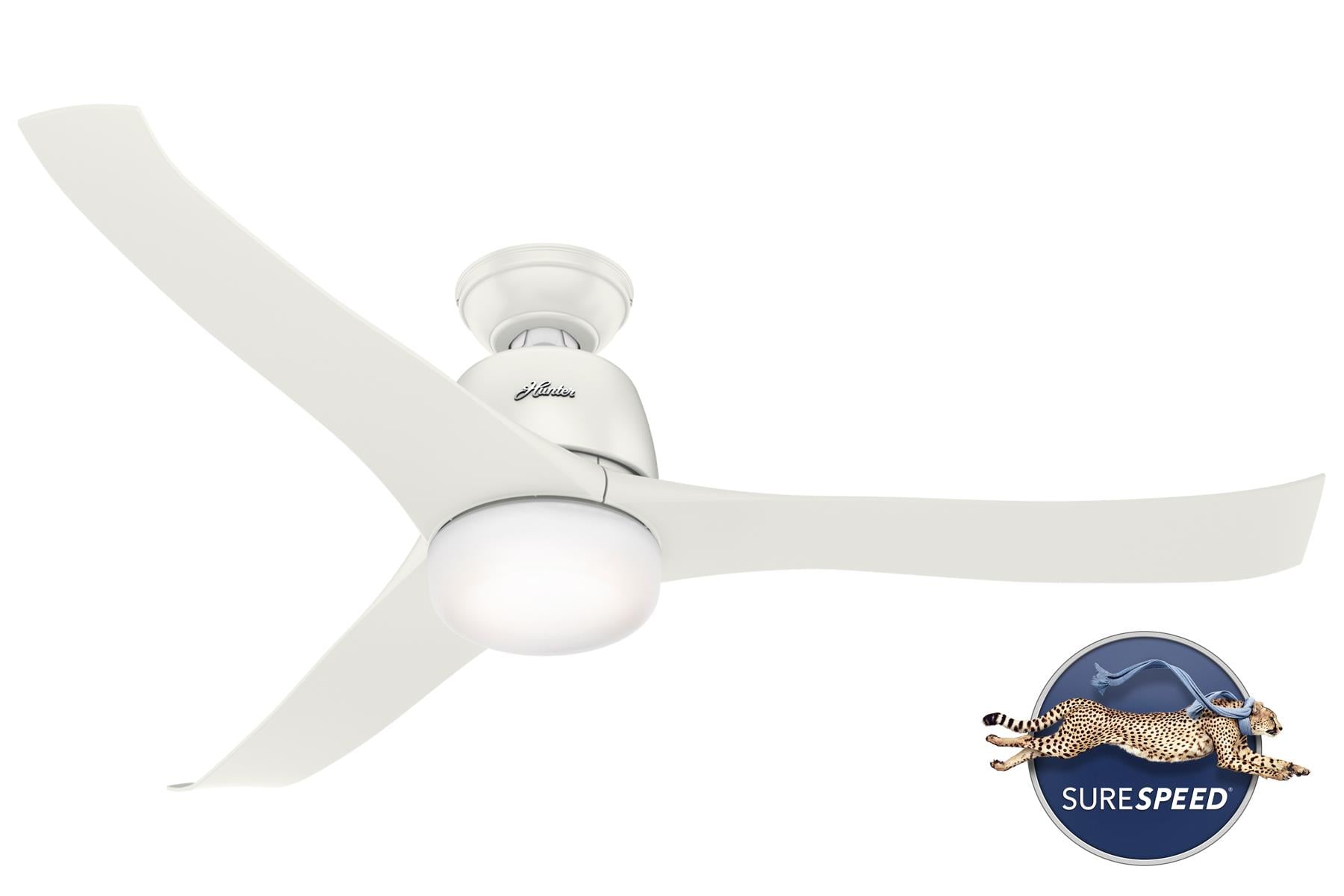 Harmony Beyaz - 137 Cm. Uzaktan Kumandalı Aydınlatmalı Tavan VantilatörüHunterFan