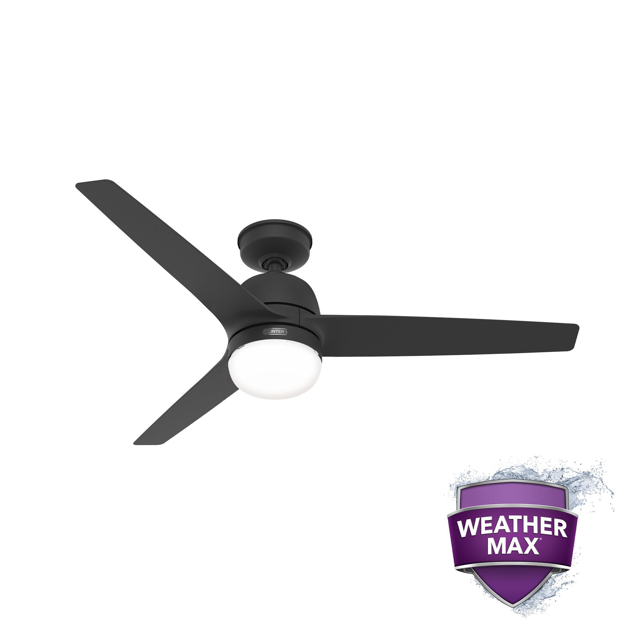 Seawave Mat Siyah 132 Cm. - Dış Mekan Tavan VantilatörüHunterFan