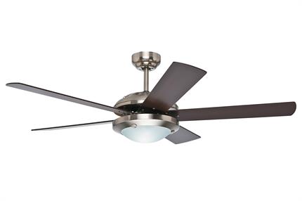 Revolutions - Solaris Fırçalanmış Nikel - 132 Cm. Aydınlatmalı Tavan VantilatörüHunterFan