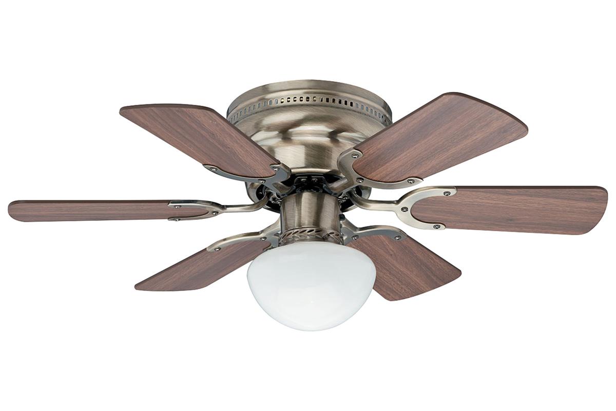 Revolutions - Piccolo Antik Pirinç - 76 Cm. Aydınlatmalı Tavan VantilatörüHunterFan