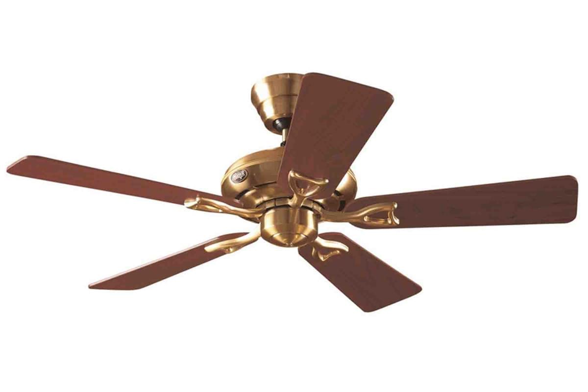 Seville II Mat Pirinç - 112 Cm. Ceviz Renklerinde Kanatlı Tavan VantilatörüHunterFan