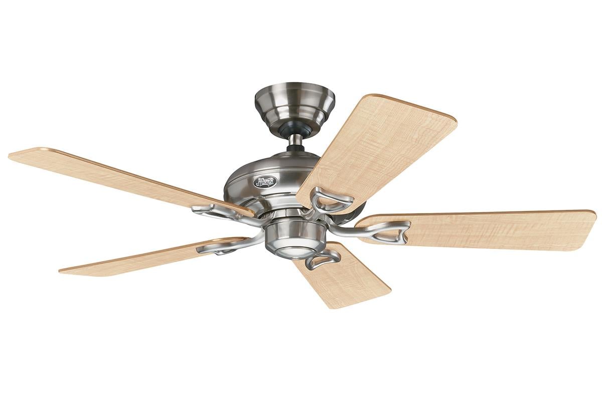Seville II Fırçalanmış Nikel - Gri ve Akçaağaç Kanatlı 112 Cm. Tavan VantilatörüHunterFan