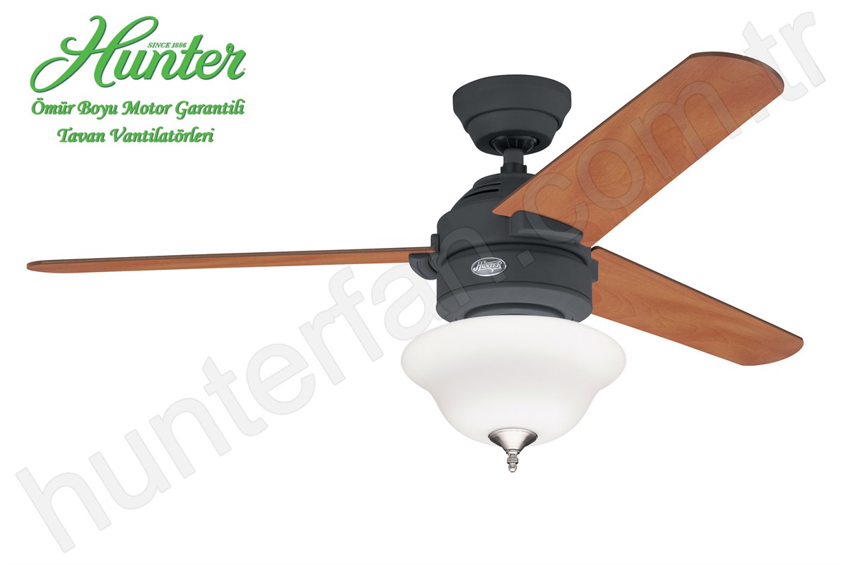 Carera Grafit - 132 Cm. Aydınlatmalı Tavan VantilatörüHunterFan