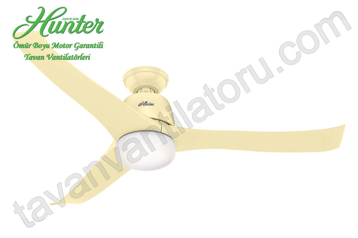 Harmony Açık Fil Dişi - 137 Cm. Aydınlatmalı Tavan VantilatörüHunterFan