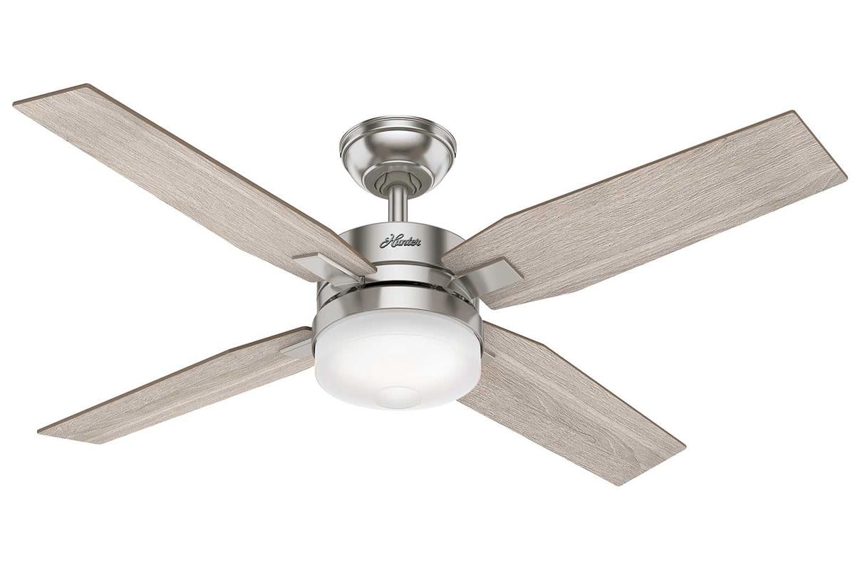 Mercado Fırçalanmış Nikel - 127 Cm. Aydınlatmalı Tavan VantilatörüHunterFan