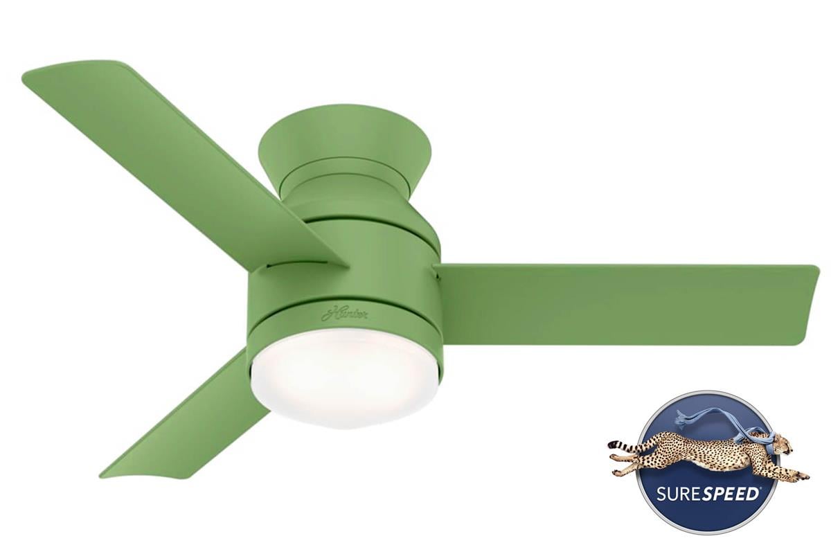 Dublin Solgun Yeşil - 112 Cm. Aydınlatmalı Tavan VantilatörüHunterFan