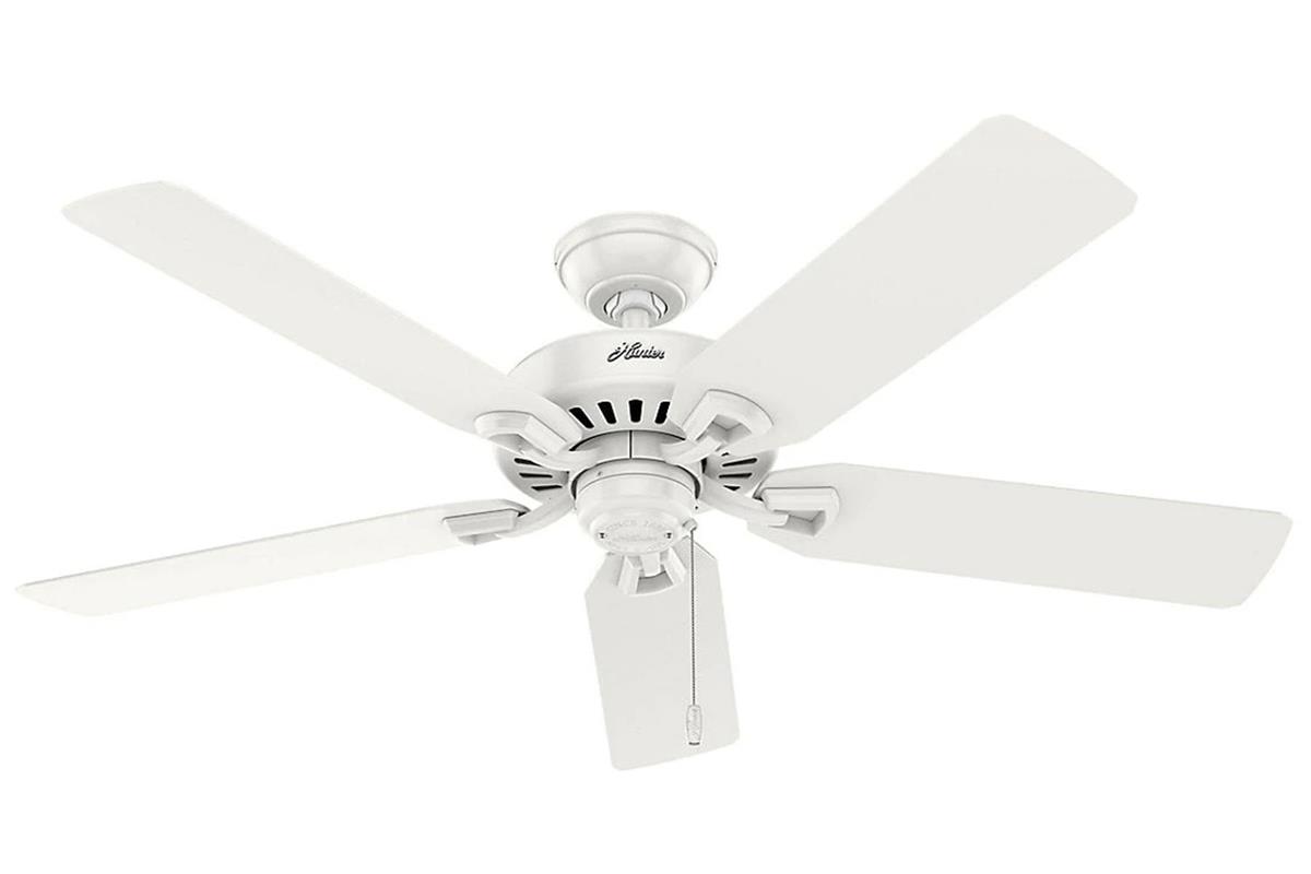 Builders Elite Beyaz - 132 Cm - Dış Mekan - Nemli Mekan Tavan VantilatörüHunterFan