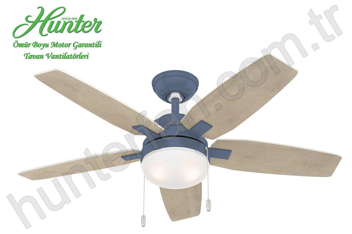 Arcot Güvercin Mavisi - 117 Cm. Aydınlatmalı Tavan Vantilatörü