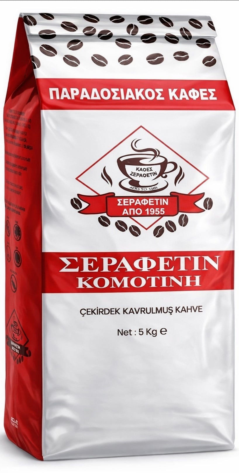 Şerafettin Standart  Orta Kavrulmuş Türk Kahvesi  Çekirdeği 5KG