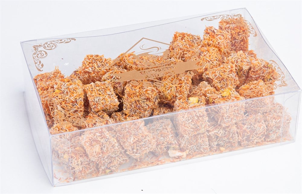 Çifte Kavrulmuş Bol Antep Fıstıklı Kadayıflı Lokum 400gr.