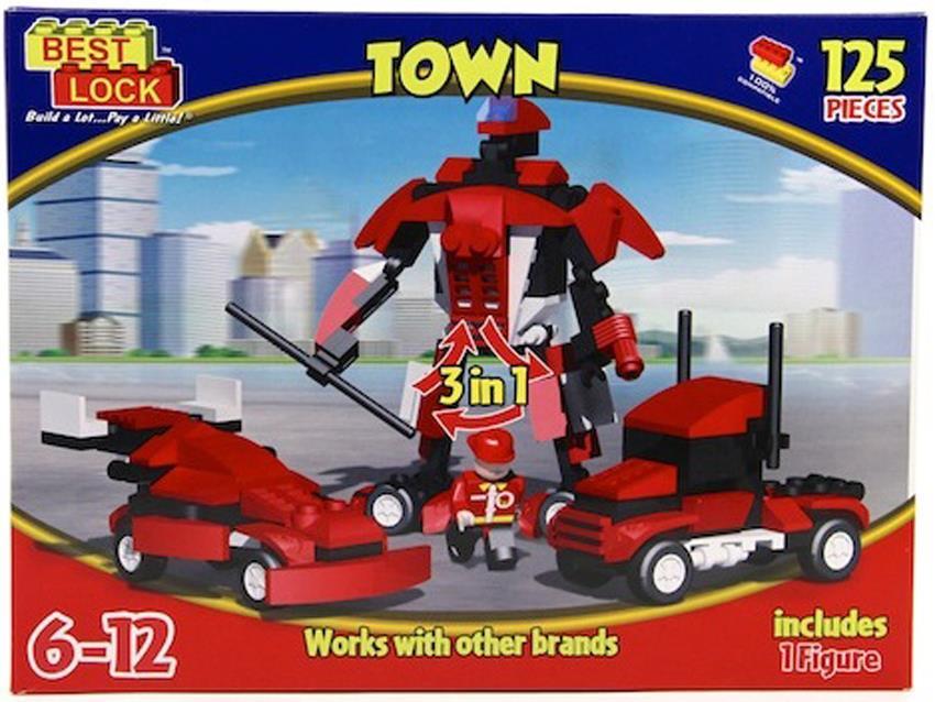 VARDEMYap Boz Blok Oyun Seti 125 Parça Robot , Araba Yap Boz Blok Vardem