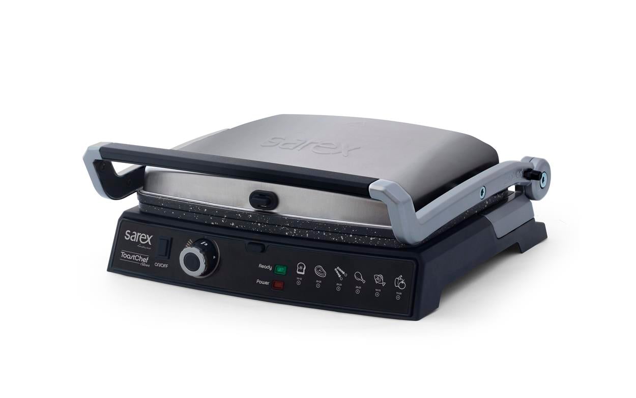 SR-3411 TOASTCHEF SİLVER  IZGARA VE TOST MAKİNESİ