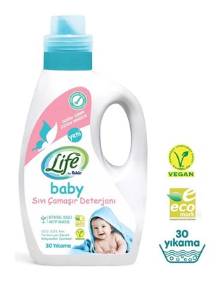 Life Baby Bitkisel Sıvı Çamaşır Deterjanı 1500 ml (30 Yıkama)