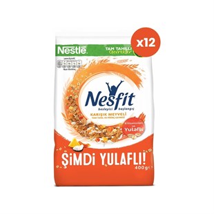 Nestle Nesfit Karışık Meyveli Kahvaltılık Gevrek 400 gr x 12